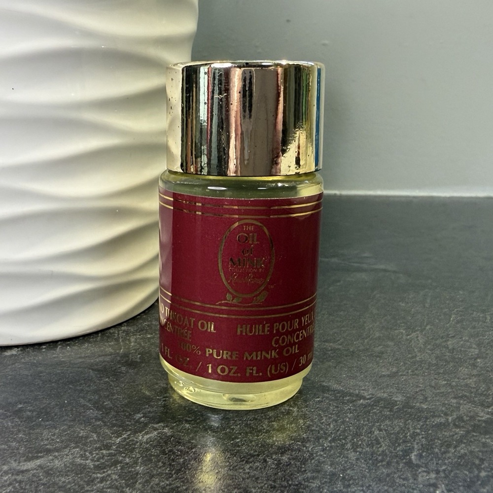 Vintage Rose Marie Oil Of Mink 100% Pure 1‎ oz Eye & Throat Oil Concentree